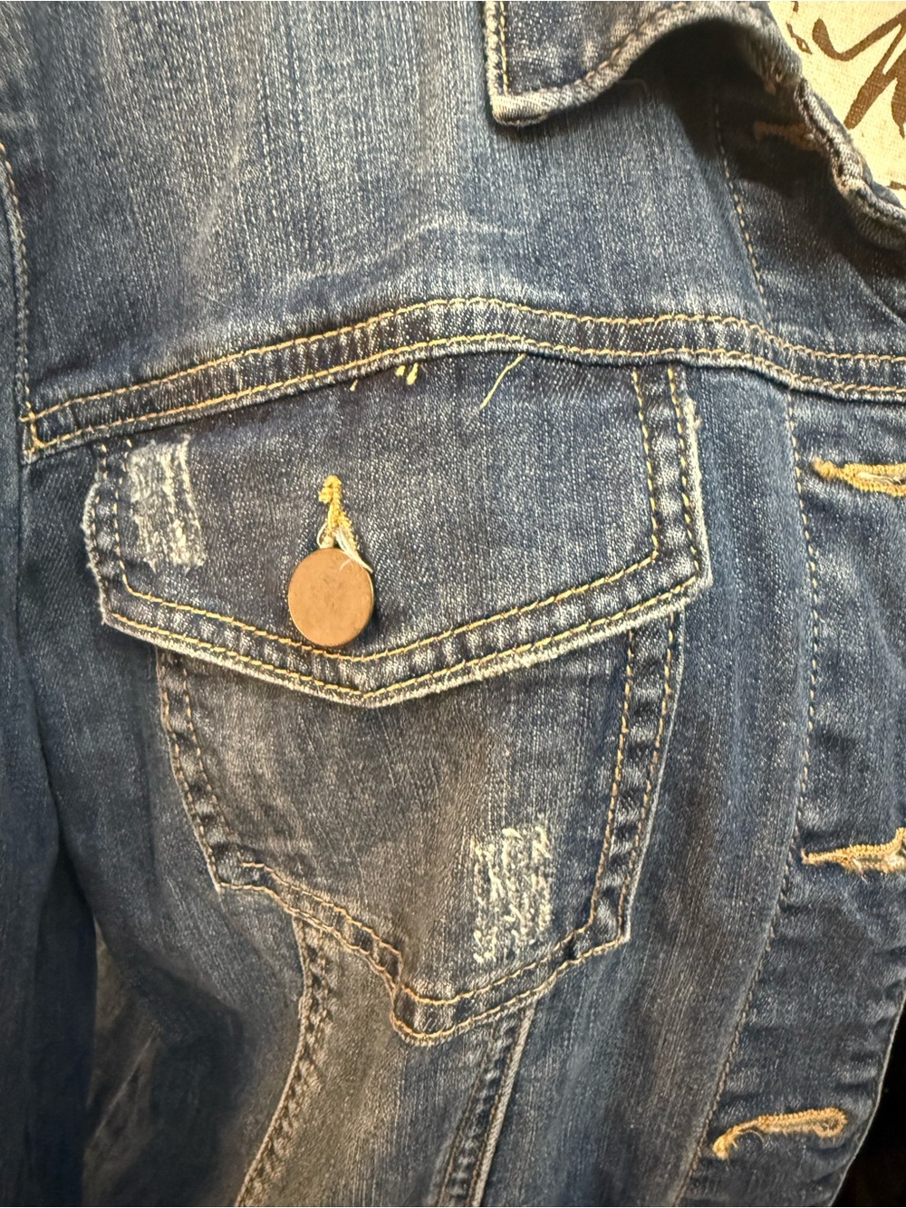 Kut from the Kloth Blue Denim Jacket - Button Front Helena - Picture 2 of 12
